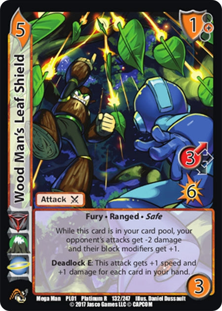 Wood Man’s Leaf Shield (132) [CPS] - UniVersus Single