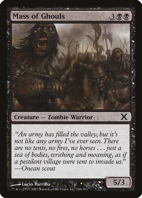 Mass of Ghouls (156) [10E] - MTG Single