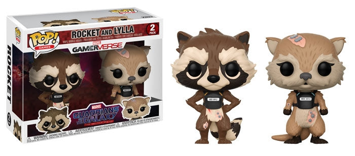 Guardians of the Galaxy: The Telltale Series: Rocket and Lylla 2-Pack [POP!] - Funko Sealed