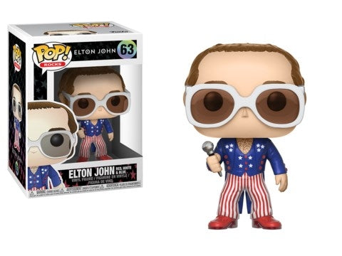 Rocks: Elton John (Red White and Blue) (63) [POP!] - Funko Sealed