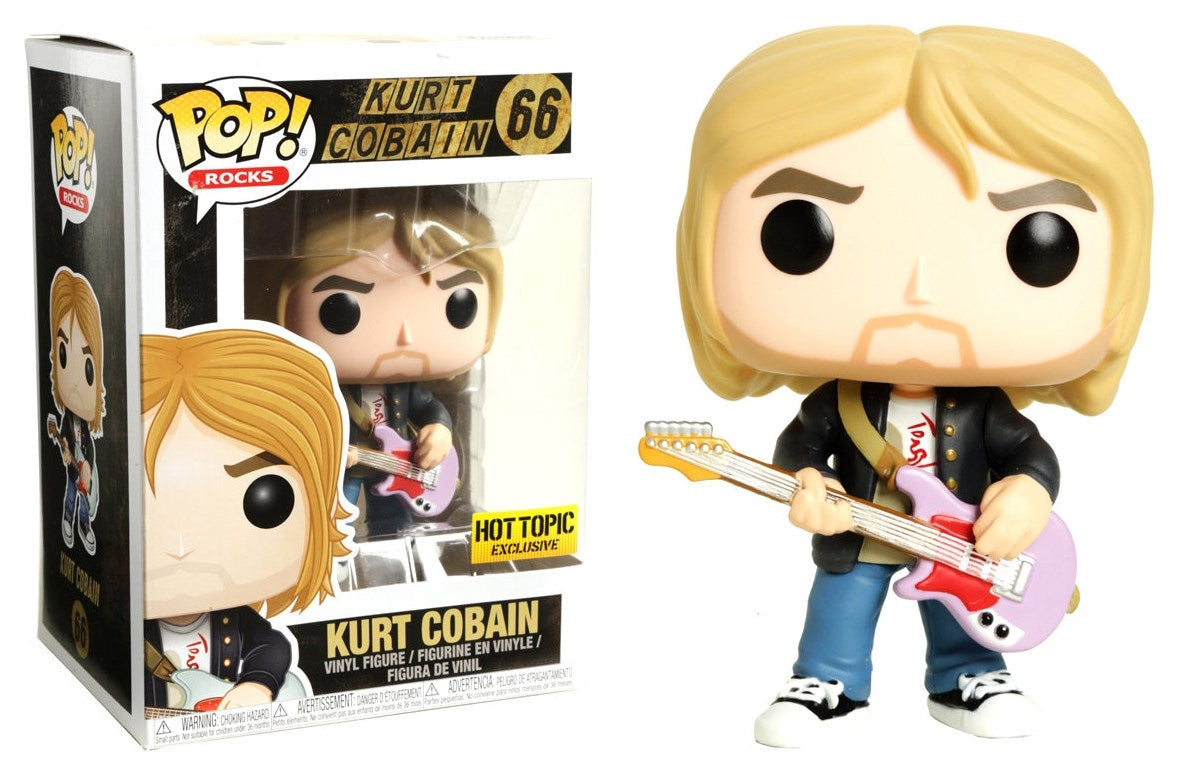 Rocks: Nirvana: Kurt Cobain (Black Sweater) (Hot Topic Exclusive) (66) [POP!] - Funko Sealed