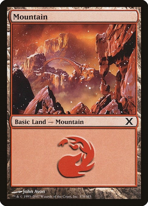 Mountain (378) (378) [10E] - MTG Single