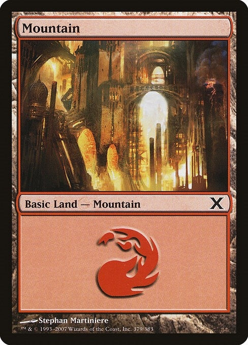 Mountain (379) (379) [10E] - MTG Single