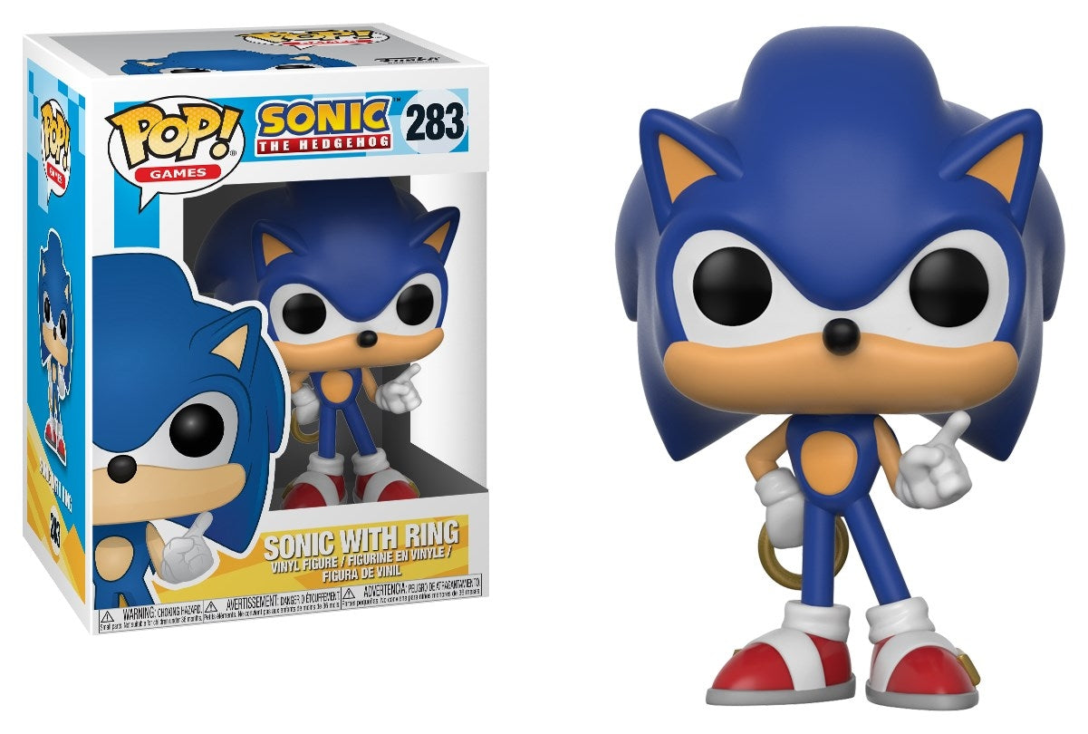Sonic the Hedgehog: Sonic (with Ring) (283) [POP!] - Funko Sealed