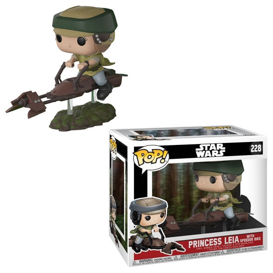 Star Wars: Princess Leia with Speeder Bike (228) [POP!] - Funko Sealed