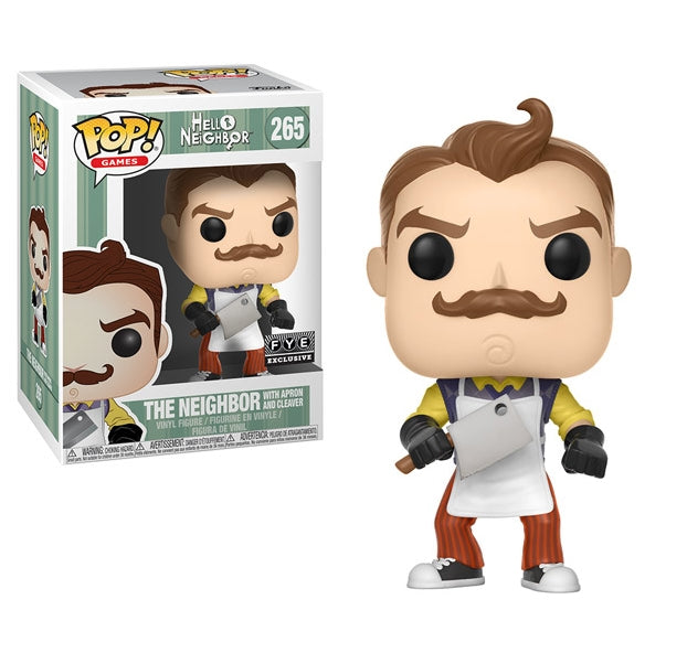 Hello Neighbor: The Neighbor (with Apron and Cleaver) (FYE Exclusive) (265) [POP!] - Funko Sealed
