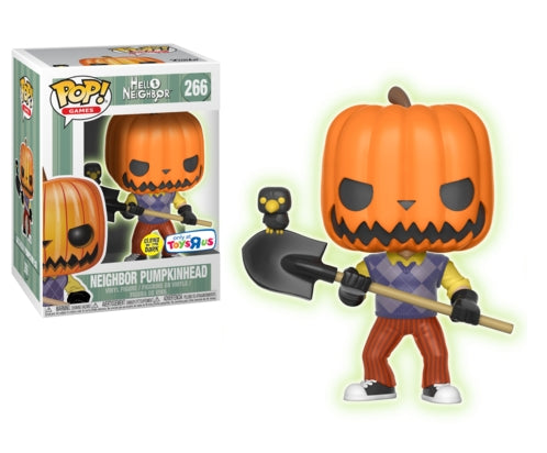 Hello Neighbor: Neighbor Pumpkinhead (Glow in the Dark) (Toys R Us Exclusive) (266) [POP!] - Funko Sealed