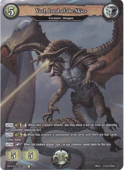 Yvel Lord of the Skies (Secret Rare) (201) [BP02] - Dragoborne Single