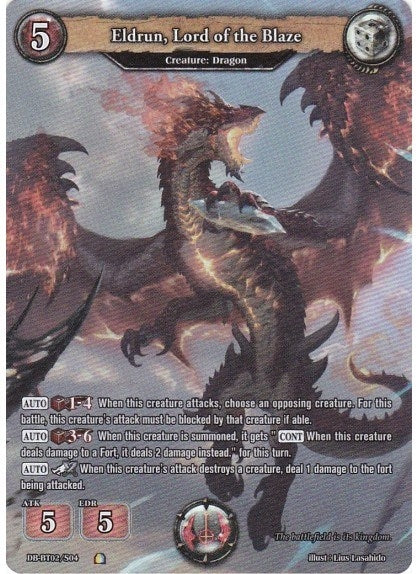 Eldrun Lord of the Blaze (Secret Rare) (204) [BP02] - Dragoborne Single