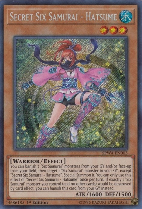 Secret Six Samurai - Hatsume (3) (SPWA) - YuGiOh Single
