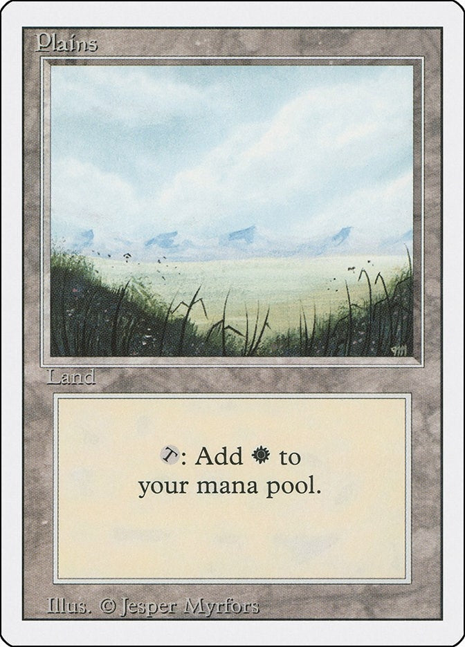 Plains (A) (293) [3ED] - MTG Single