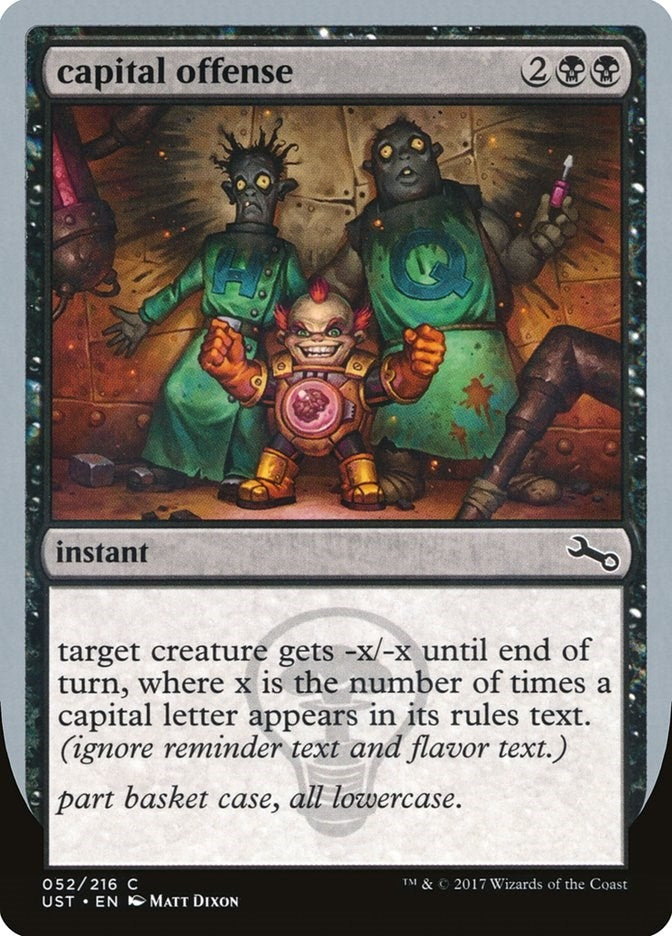 capital offense (52) [UST] - MTG Single