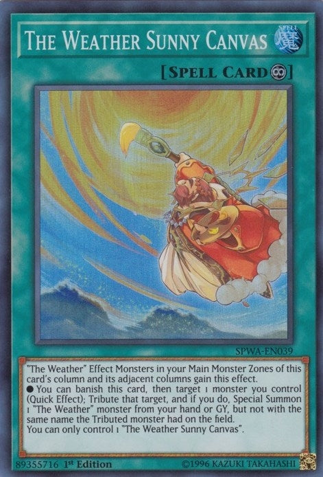 The Weather Sunny Canvas (39) (SPWA) - YuGiOh Single