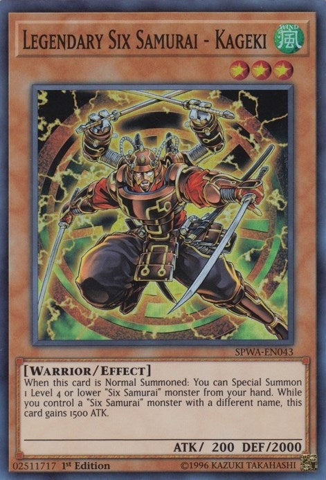 Legendary Six Samurai - Kageki (43) (SPWA) - YuGiOh Single