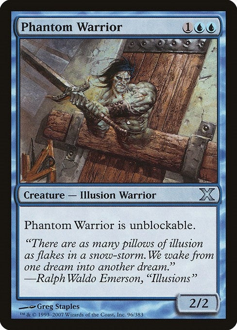 Phantom Warrior (96) [10E] - MTG Single