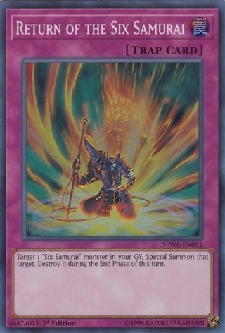 Return of the Six Samurai (52) (SPWA) - YuGiOh Single