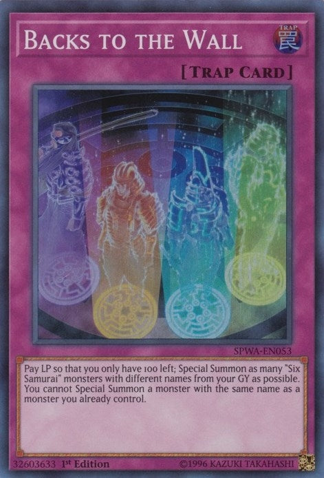 Backs to the Wall (53) (SPWA) - YuGiOh Single
