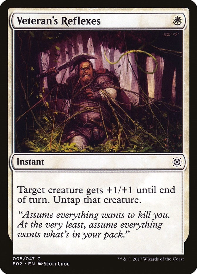 Veteran’s Reflexes (5) [E02] - MTG Single