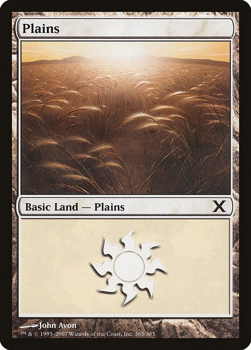 Plains (365) (365) [10E] - MTG Single