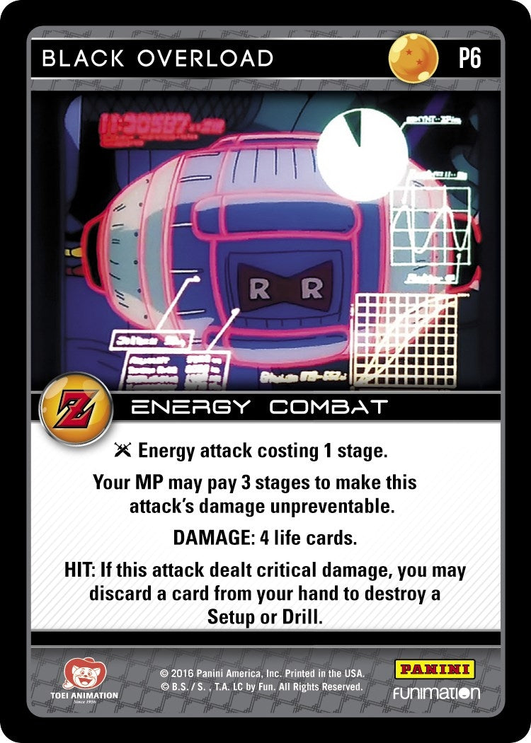 Black Overload (Awakening) (6) [PRO] - Dragon Ball Z TCG Single