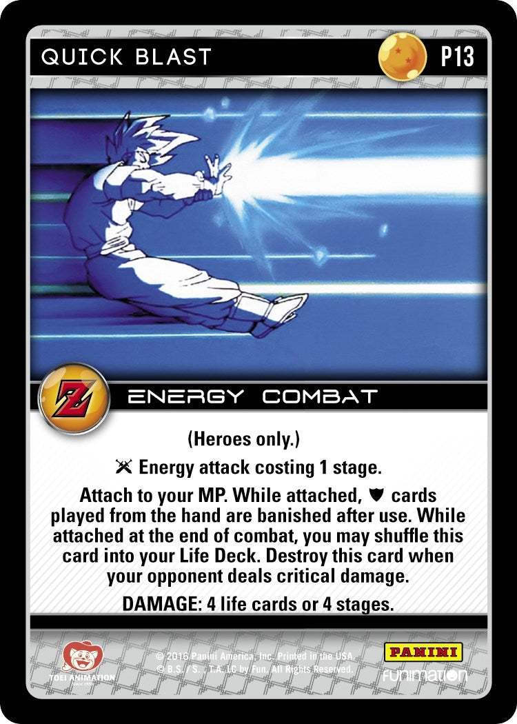 Quick Blast (Awakening) (13) [PRO] - Dragon Ball Z TCG Single