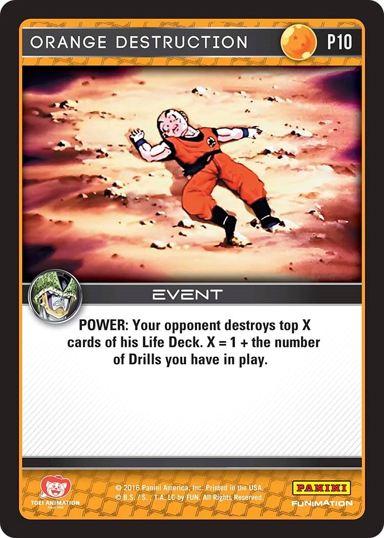 Orange Destruction (Perfection) (10) [PRO] - Dragon Ball Z TCG Single