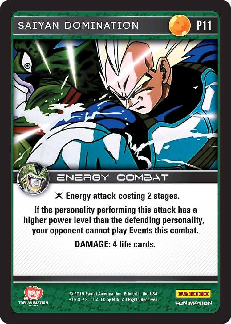Saiyan Domination (Perfection) (11) [PRO] - Dragon Ball Z TCG Single