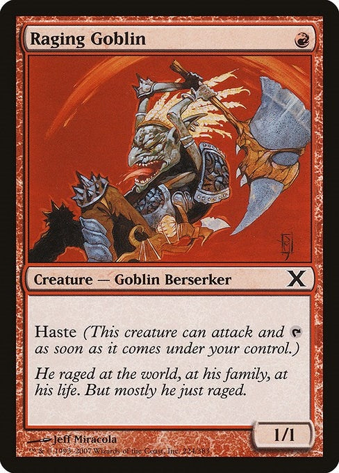 Image for Raging Goblin (224) (10th Edition) - Magic: The Gathering