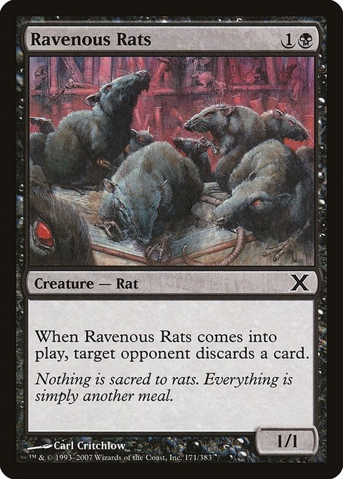 Ravenous Rats (171) [10E] - MTG Single