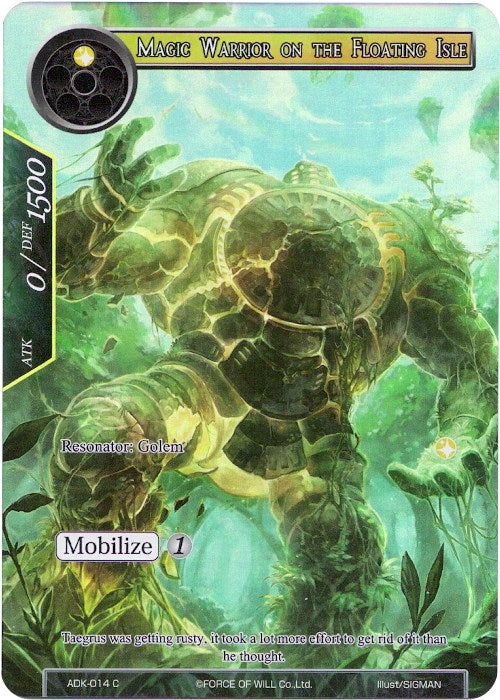 Magic Warrior on the Floating Isle (Full Art) (14) [ADK] - Force of Will Single