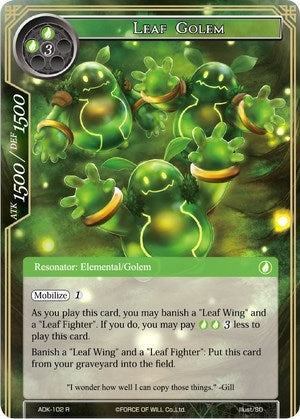 Leaf Golem (102) [ADK] - Force of Will Single