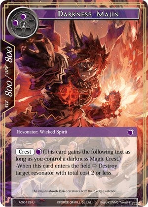 Darkness Majin (129) [ADK] - Force of Will Single
