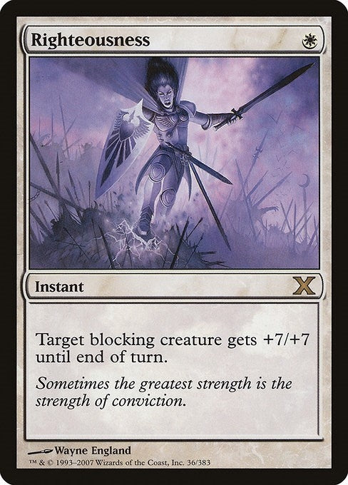 Righteousness (36) [10E] - MTG Single