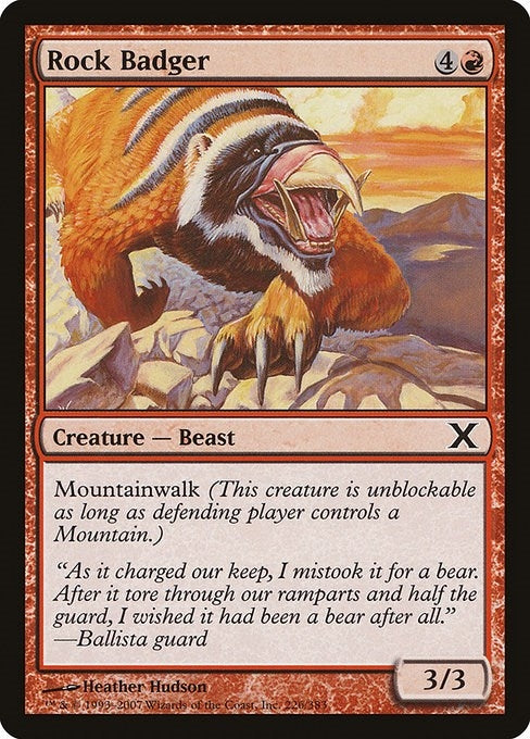 Rock Badger (226) [10E] - MTG Single