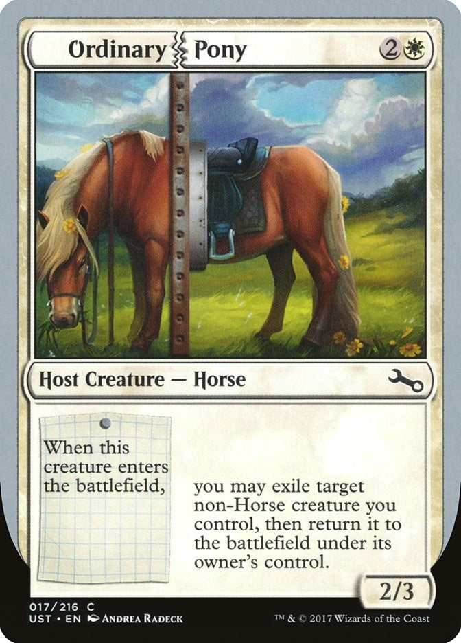Ordinary Pony (17) [UST] - MTG Single