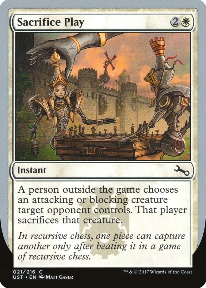Sacrifice Play (21) [UST] - MTG Single