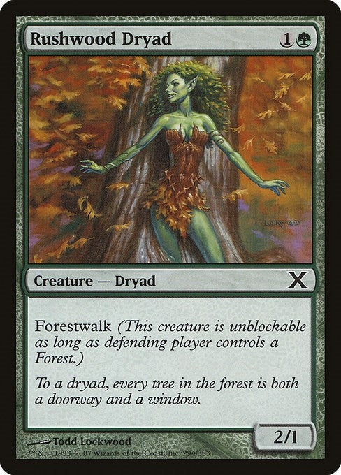 Rushwood Dryad (294) [10E] - MTG Single