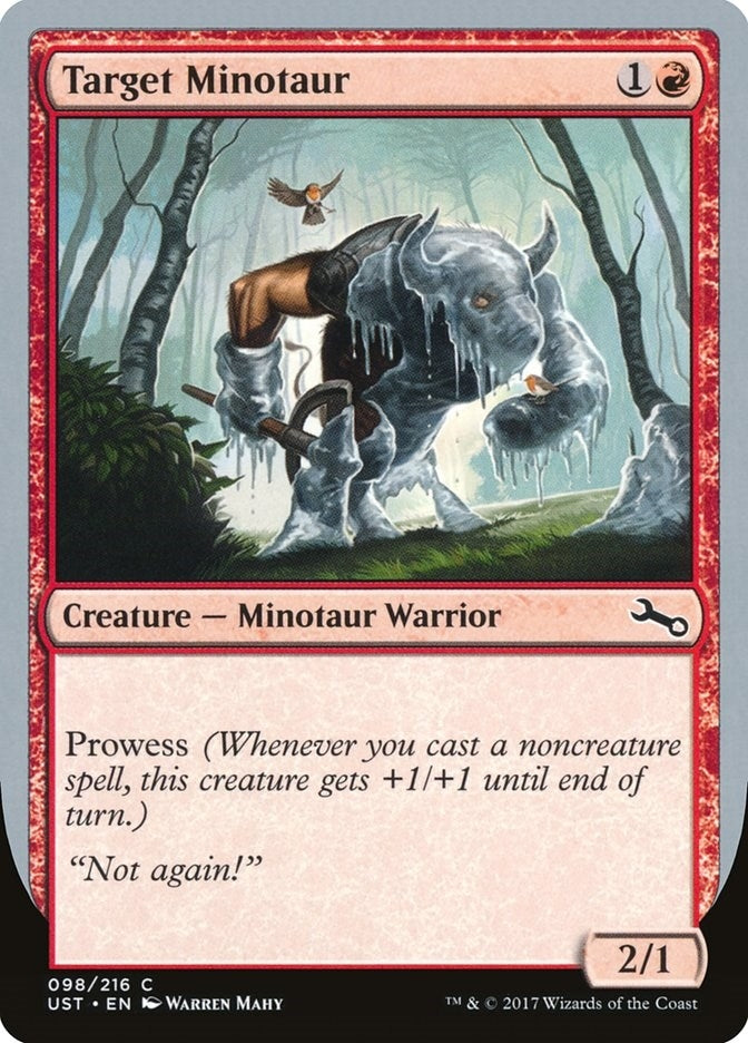 Target Minotaur (A) (98) [UST] - MTG Single