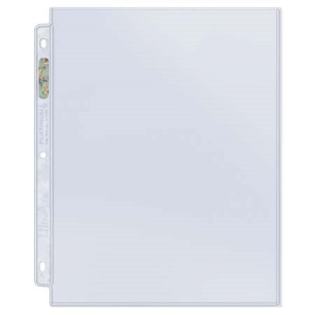 Ultra Pro Platinum Hologram 1-Pocket Pages - 3-Holes 8.5’’ x 11’’ (100-Pack) [UPPP] - Protective Pages Sealed