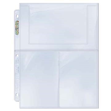 Ultra Pro Platinum Hologram 3-Pocket Pages - 3-Holes 4’’ x 6’’ (100-Pack) [UPPP] - Protective Pages Sealed