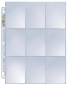 Ultra Pro Platinum Hologram Standard 9-Pocket Pages 3-Holes (100-Pack) [UPPP] - Protective Pages Sealed