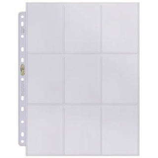 Ultra Pro Platinum Hologram Standard 9-Pocket Pages - 11-Holes (100-Pack) [UPPP] - Protective Pages Sealed