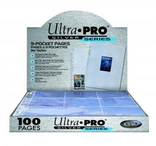 Ultra Pro Silver Series Standard 9-Pocket Pages - 11-Holes (100-Pack) [UPPP] - Protective Pages Sealed