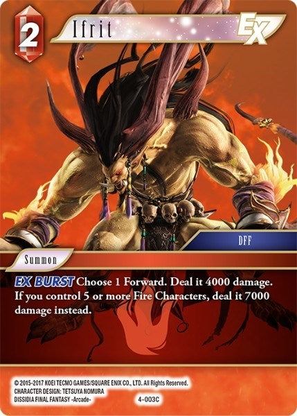 Ifrit EX (4) [OP4] - Final Fantasy TCG Single