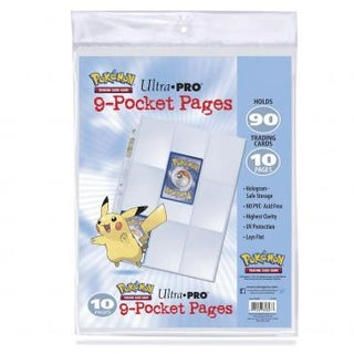 Ultra Pro Pokemon Standard 9-Pocket Pages - 3-Holes (10-Pack) [UPPP] - Protective Pages Sealed