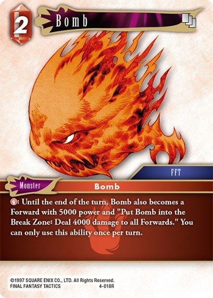 Bomb (4) [OP4] - Final Fantasy TCG Single