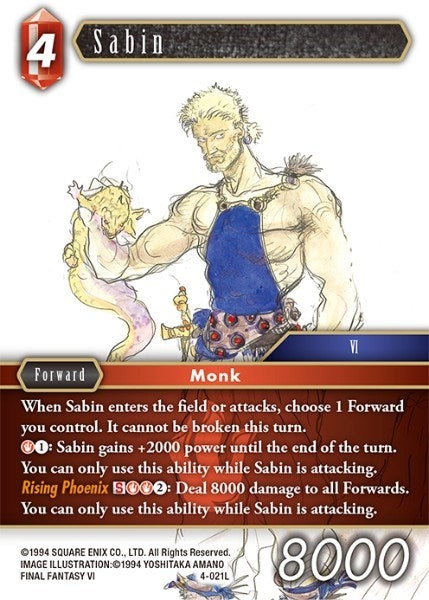Sabin (4) [OP4] - Final Fantasy TCG Single