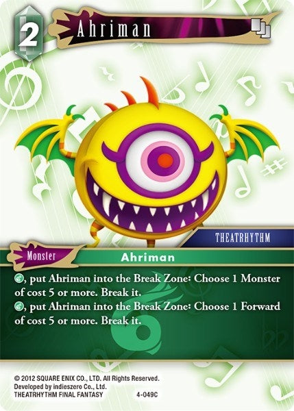 Ahriman (4) [OP4] - Final Fantasy TCG Single