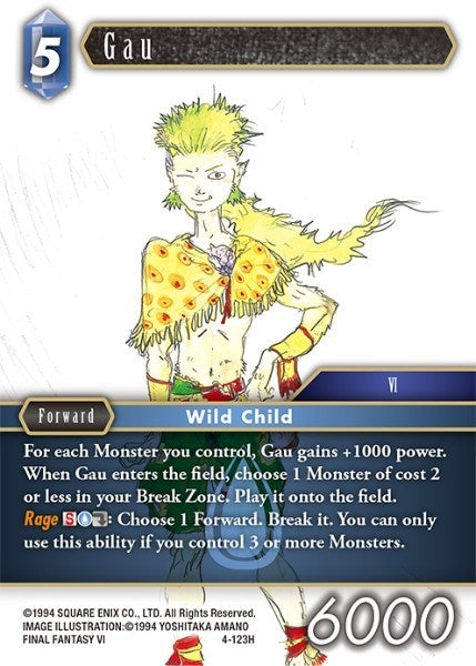 Gau (4) [OP4] - Final Fantasy TCG Single