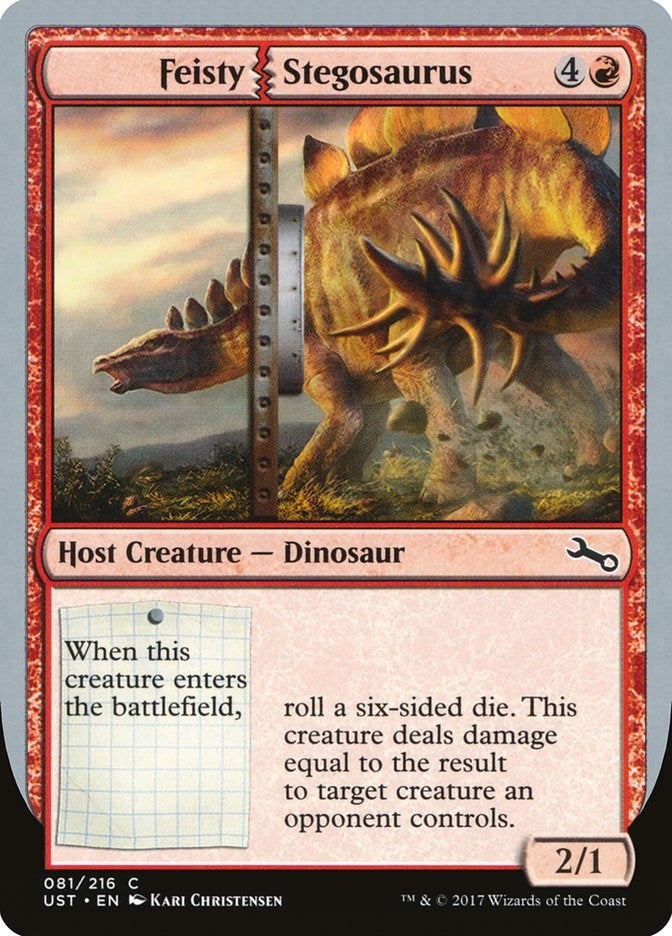 Feisty Stegosaurus (81) [UST] - MTG Single